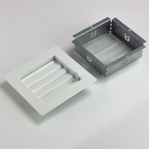 Kolorowa Zamykana do otworu 270x80 - kratka lakierowana na dowolny kolor z palety RAL