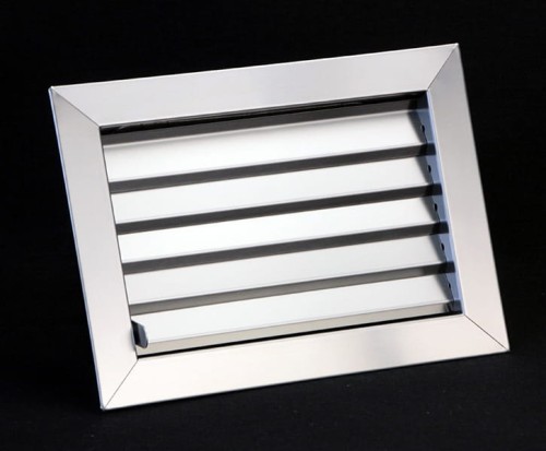 Wentylacyjna Kratka z żaluzjami Zamykana 20x30 - od otworu minimum 167x268 mm  - kratka nierdzewna Satyna, Chrom, Inox