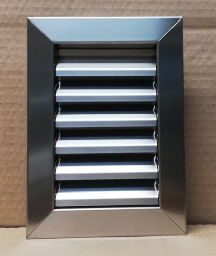 Kratka STAŁA do otworu 110x167 mm kratka nierdzewna Satyna, INOX 