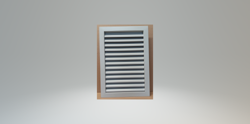 Kratka STAŁA lakierowana - do otworu 220x330 mm - metalowe kratki lakierowane - kratka kolorowa - biała, czarna, antracyt, grafit, szara, kremowa, ecru, kratka biała, czarna, antracyt, grafit, szara, kremowa, ecru, Inox, Inox Satyna, Chrom, kolorowa RAL