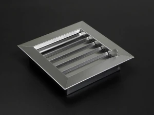 Kratka Zamykana 20x11 - do otworu 167x77 mm - metalowe kratki nierdzewne Satyna