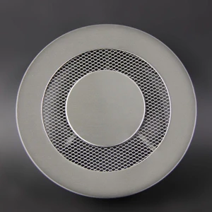 Kratka Okrągła Wentylacyjna Ślicznotka fi 165 (otwór 140 mm) - kratka kolorowa - Biała, Czarna, Antracyt, Grafit, Szara, Kremowa, Ecru, Inox, Inox Satyna, Chrom, kolorowa RAL 