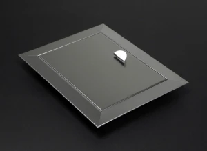 Drzwiczki UCHWYT otwór 300x150 Nierdzewne INOX, SATYNA