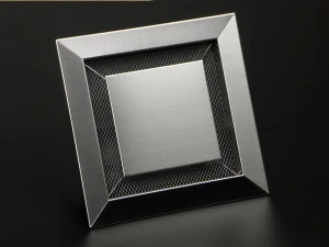 Kratka wentylacyjna ŚLICZNOTKA 19x19 - do otworu 150x150 mm - ozdobna kratka nierdzewna Satyna, Chrom, Inox, Biała, Czarna, Grafit, Kremowa, Kolorowa RAL