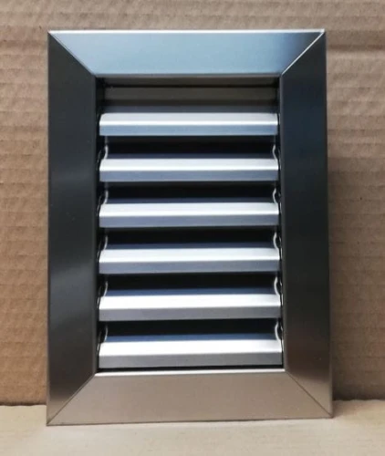 Kratka STAŁA do otworu 110x167 mm kratka nierdzewna Satyna, INOX 