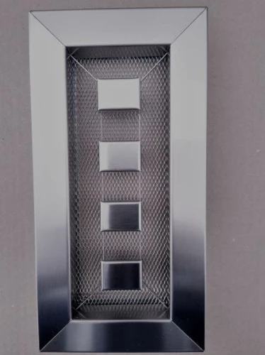 CIACHO do otworu 90x210 mm -  stal nierdzewna SATYNA, INOX