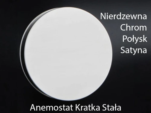 Kratka Okrągła ENIGMA Stała fi 160 (otwór 125 mm) - kratka nierdzewna Biała, Czarna, Antracyt, Grafit, Szara, Kremowa, Ecru, Inox, Inox Satyna, Chrom, kolorowa RAL 