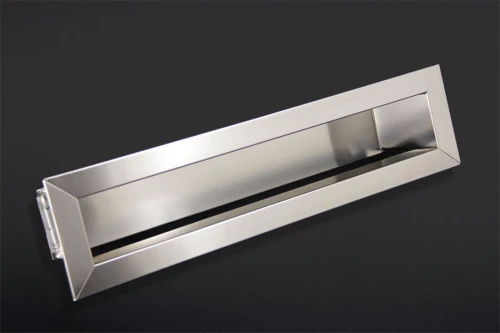 Kratka AIR do otworu 600x90 mm - kominkowe kratki nierdzewne Biała, Czarna, Antracyt, Grafit, Szara, Kremowa, Ecru, Inox, Satyna, Chrom
