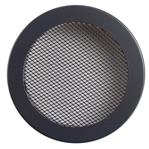 Kratka Okrągła SiSi 145 (otwór 120 mm) - kratka nierdzewna z Siatką, Biała, Czarna, Antracyt, Grafit, Szara, Kremowa, Ecru, Inox, Inox Satyna, Chrom, kolorowa RAL 