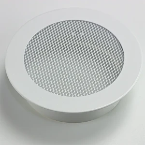 Kominkowa Kratka Okrągła SiSi 165 (otwór 140 mm) - kratka kolorowa - biała, czarna, antracyt, grafit, szara, kremowa, ecru, Inox, Inox Satyna, Chrom, kolorowa RAL