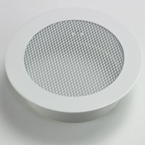 Kominkowa Kratka Okrągła SiSi 165 (otwór 140 mm) - kratka kolorowa - biała, czarna, antracyt, grafit, szara, kremowa, ecru, Inox, Inox Satyna, Chrom, kolorowa RAL