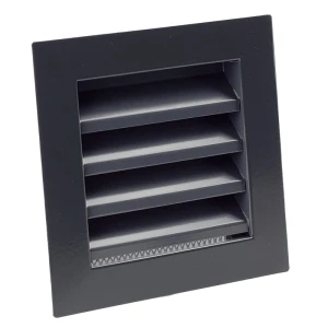 Kratka z żaluzjami stałymi - Stała 20x20 - do otworu 167x167 mm - metalowa kratka kolorowa - biała, czarna, antracyt, grafit, szara, kremowa, ecru, kratka biała, czarna, antracyt, grafit, szara, kremowa, ecru, Inox, Inox Satyna, Chrom, kolorowa RAL