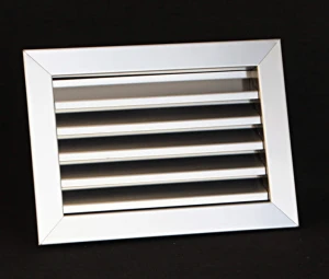 Kratka Stała 24x17 - do otworu 212x144 mm - nierdzewne kratki z żaluzjami Biała, Czarna, Kolorowa RAL, Satyna, Chrom, Inox