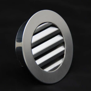 Kratka Okrągła z żaluzjami FiFi 125 (otwór 100 mm) - kratka kolorowa - biała, czarna, antracyt, grafit, szara, kremowa, ecru, Inox, Inox Satyna, Chrom, kolorowa RAL